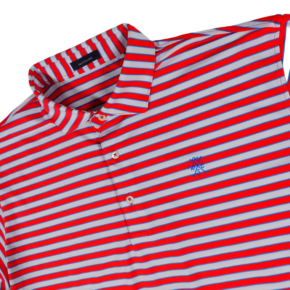 Turtleson Eastpointe Performance Stretch Striped Golf Polo Shirt Men's XL